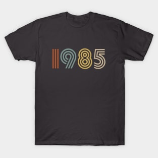 1985 Birth Year Retro Style T-Shirt